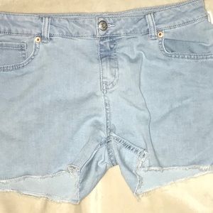 Light washed cut off shorts